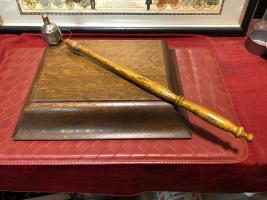 Small Hand Parade Torch. Nickel Plated Torch Body