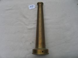 Fireman's Brass Nozzle. 12 inches long x 3 1/2 in