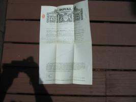 Royal Insurance Company. Policy. Covering for Lo