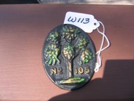 Miniature Reproduction Fire Mark of the Green Tree