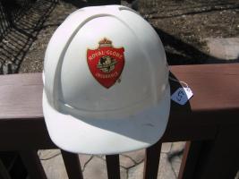 Royal-Globe Insurance Hard Hat. White Hard Plasti