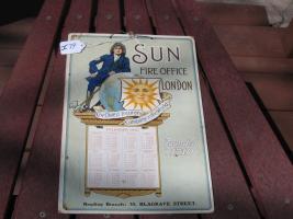 British Calendar from 1914. Sun Fire Office, Lond