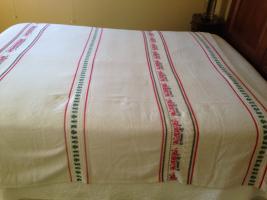 Fire Engine Bedspread. Second View. Very Unique.