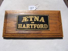 Aetna of Hartford. Hartford, Connecticut. Tin. R