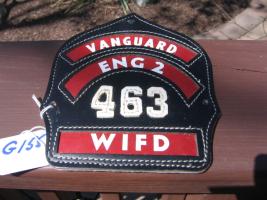 Fireman's Helmet Shield. Vanguard Eng 2. Number