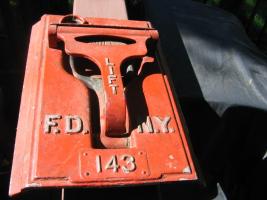 Fire Alarm Pull Box FRONT. Only the Front. F.D.
