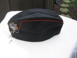 Fireman's Cloth Hat. Has a Metal Pin Permanently