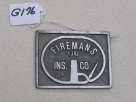 Fireman's Fund Ins. Co. S.F. on Front of Paperwei