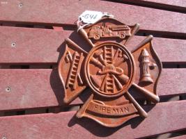 Fireman's Maltese Cross Plaque