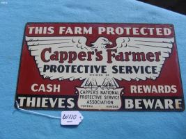 Capper's Farmer Sign