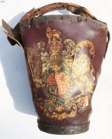 #264 Large British Leather Fire Bucket