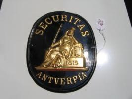 #228 Compagnie D’Assurance D’Anvers Securitas Societe Anonyme,  Antwerp, Belgium. Belgium Fire Mark.