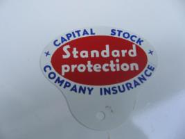 #117 Standard Protection Company Insurance Auto Tag/Badge