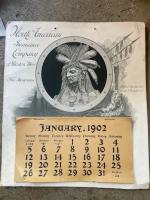 #059 North American Insurance Company of Boston, Mass. Advertising Calendar. January 1902- December 1902.