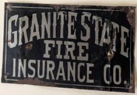 Granite State Fire Insurance company, Portsmouth, NH, B465, tin, 1885-present