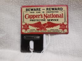 Cappers National auto tag
