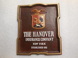 Hanover Insurance plaque