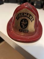 Firemans Fund helmet - cast iron