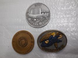 3 paperweights - Milbank Mutual, Preferred Fire Insurance, and Guardian (Franklin Mint).